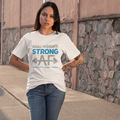 Goal Weight-Strong AFIntroducing Goal Weight-Strong AF, the perfect Unisex Shirt for anyone looking to stay motivated during their journey to a healthier lifestyle. Whether you’re hittinUnisex ShirtslinglyMy StoreGoal Weight-Strong AF