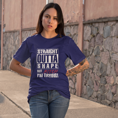 Straight Outta ShapeIntroducing Straight Outta Shape Unisex Shirt – the perfect motivation to get fit and stay in shape. Whether you’re a beginner or an experienced athlete, this stylisUnisex ShirtslinglyMy StoreStraight Outta Shape