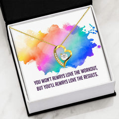 You Won't Always Love The Workout, But You'll Always Love The ResultsIntroducing You Won't Always Love The Workout, But You'll Always Love The Results – the perfect gift for anyone looking to stay motivated and inspired in their fitneForever Love Necklace with Message Card (18k Yellow Gold Finish)slinglyMy StoreWorkout,