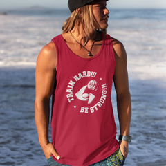 Train Hard! Be strong!Introducing the Train Hard! Be Strong – the perfect addition to your gym wardrobe that will help you look and feel great while working out. This stylish tank top is Tank TopslinglyMy StoreTrain Hard