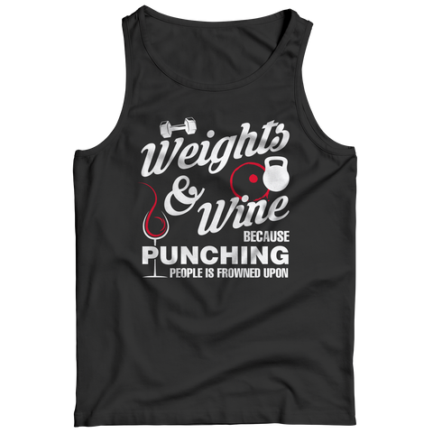 Weights And WineIntroducing Weights And Wine—the perfect combination of fashion and fitness. Whether you’re hitting the gym or headed out for a night on the town, this stylish and cTank TopslinglyMy StoreWeights