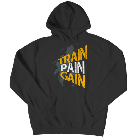 Workout hoodie Train Pain GainIntroducing the Train Pain Gain Hoodie, a unique and stylish hooded sweatshirt designed to help you stay motivated while reaching your fitness goals. Whether you're HoodieslinglyMy StoreTrain Pain Gain